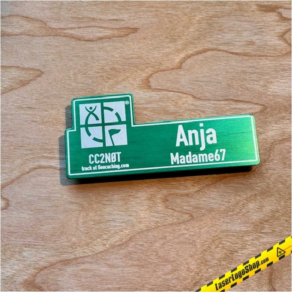 Alu Magnet-Namensschild